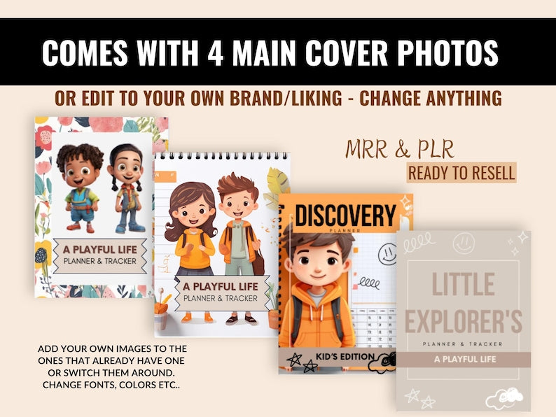 Kids Planner Bundle Editable in Canva