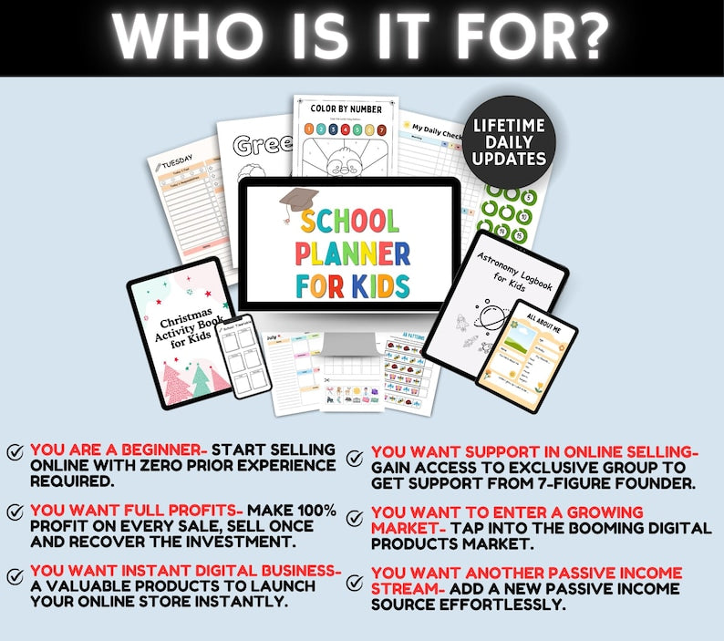 Mega Education Bundle – 1200+ Worksheets (PLR & MRR)